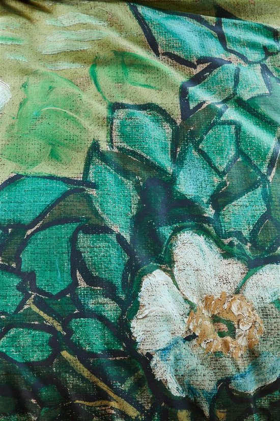 Beddinghouse X Van Gogh Museum - Bh Gogh Wild Roses Green 240x200/220 - Groen