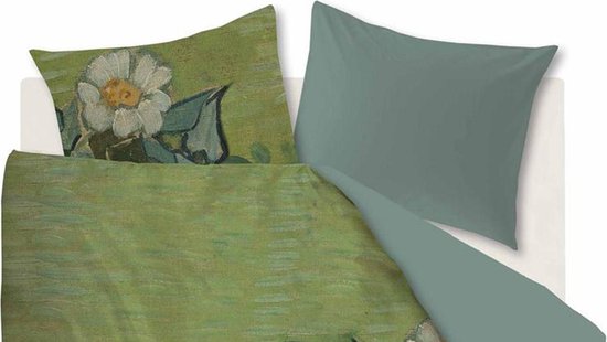 Beddinghouse X Van Gogh Museum - Bh Gogh Wild Roses Green 240x200/220 - Groen