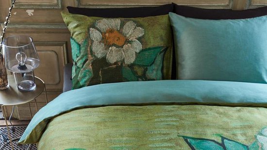 Beddinghouse X Van Gogh Museum - Bh Gogh Wild Roses Green 240x200/220 - Groen