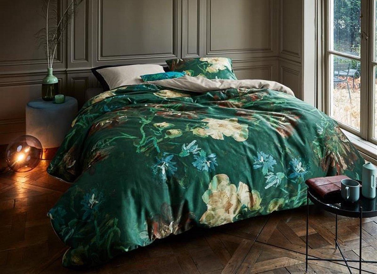 Beddinghouse X Van Gogh Museum - Bh Gogh Peonies Green 240x200/220 - Groen