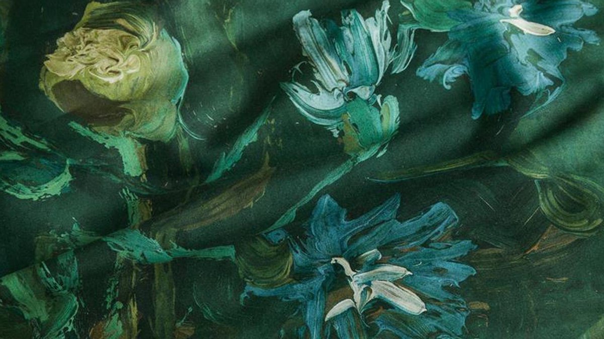 Beddinghouse X Van Gogh Museum - Bh Gogh Peonies Green 240x200/220 - Groen