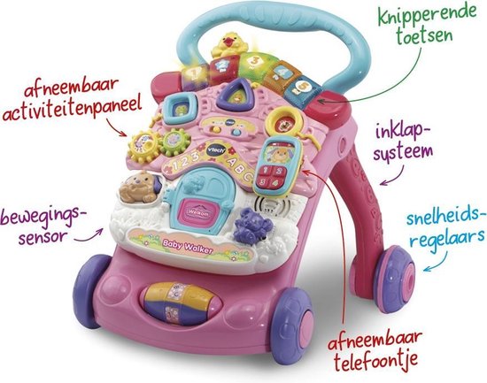 Vtech Baby Walker - Loopwagen - Roze