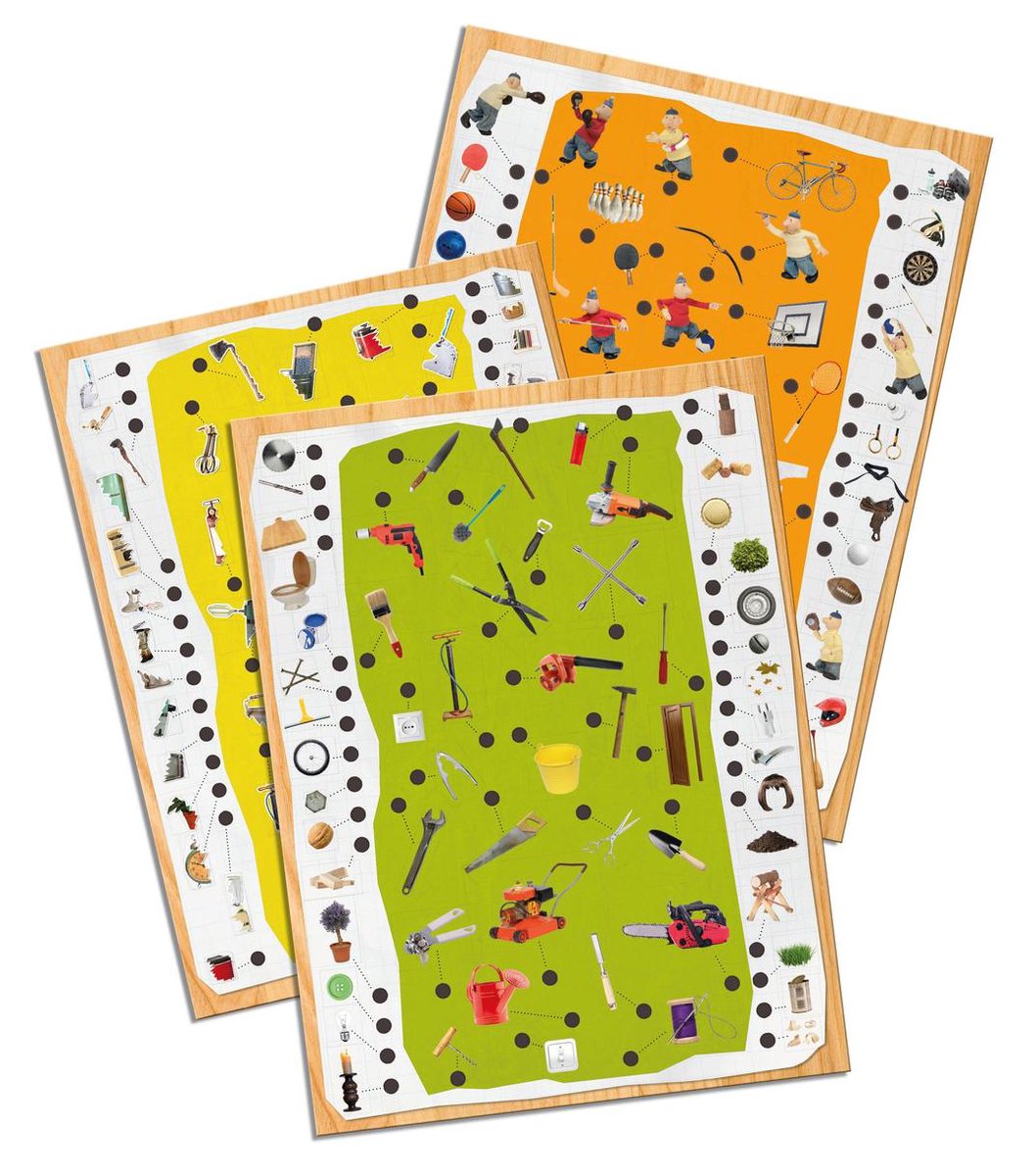 Buurman en Buurman Educatief Spel Leren Combineren - Bruin