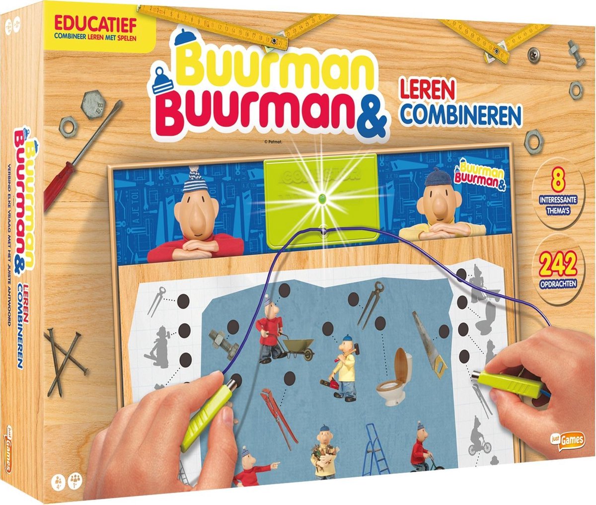 Buurman en Buurman Educatief Spel Leren Combineren - Bruin