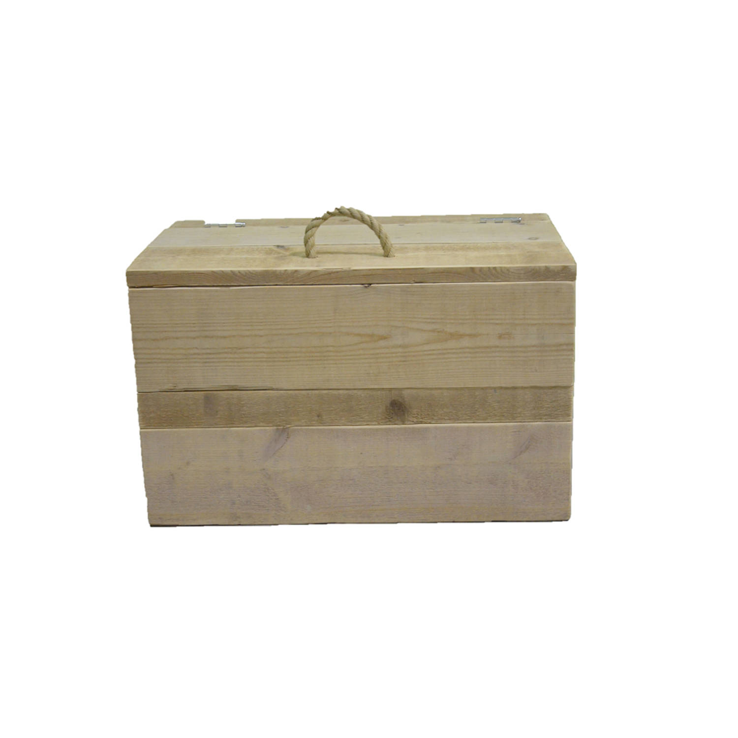 Wood4you Speelgoedkist Touwgreep - Opbergkist80lx50hx50d Cm - Bruin