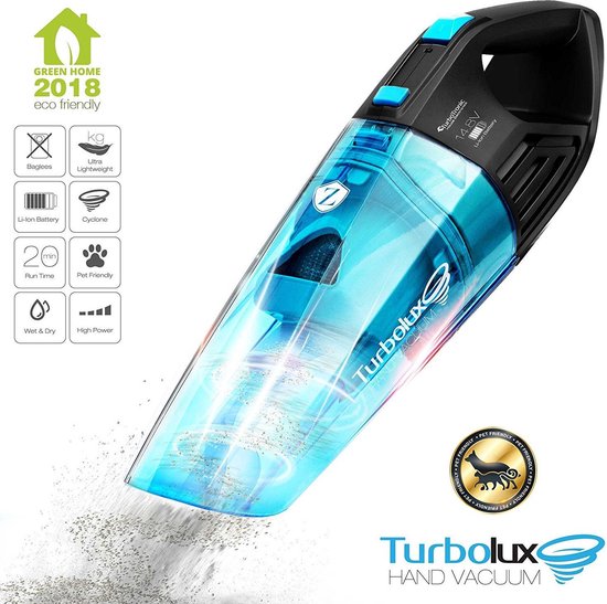 TurboTronic Lux400 Kruimeldief Voor Nat & Droog Inclusief 5 Accessoires - - Zwart