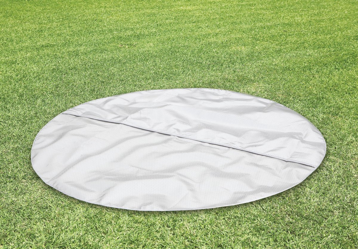 Top1Toys Intex PureSpa Jacuzzi Bubble Massage 4 pers. 196 cm + energy efficient afdekzeil - Bruin