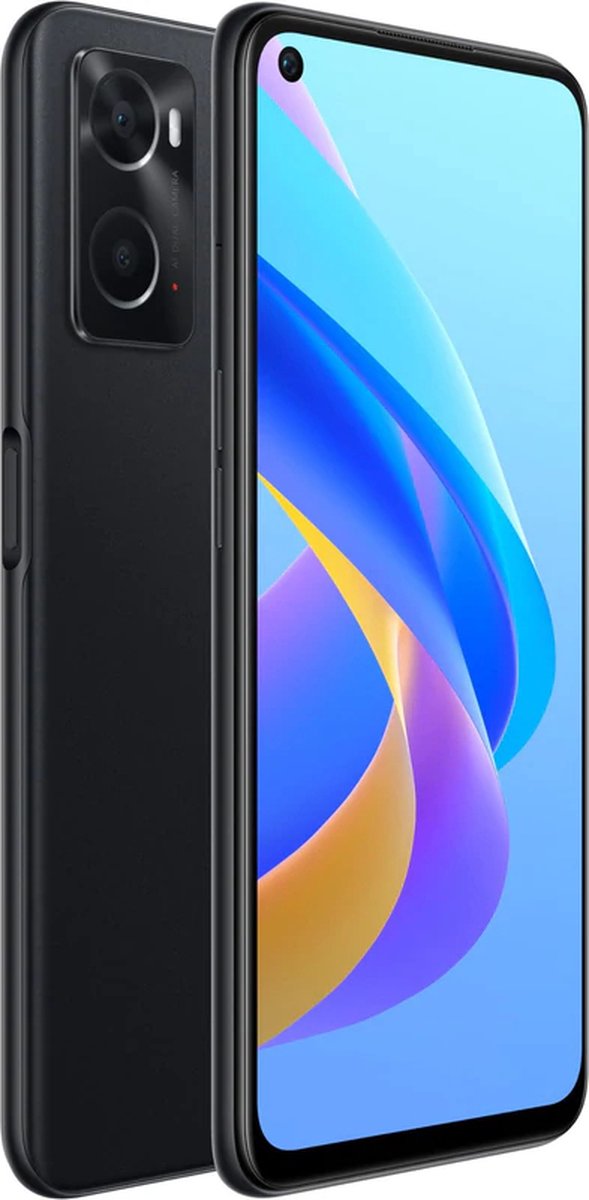 Oppo A76 - 128 GB Glowing Black - Zwart