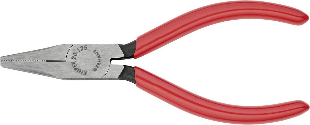 Knipex Platbuigtang geatramenteerd met kunststof bekleed 125 mm - Zwart