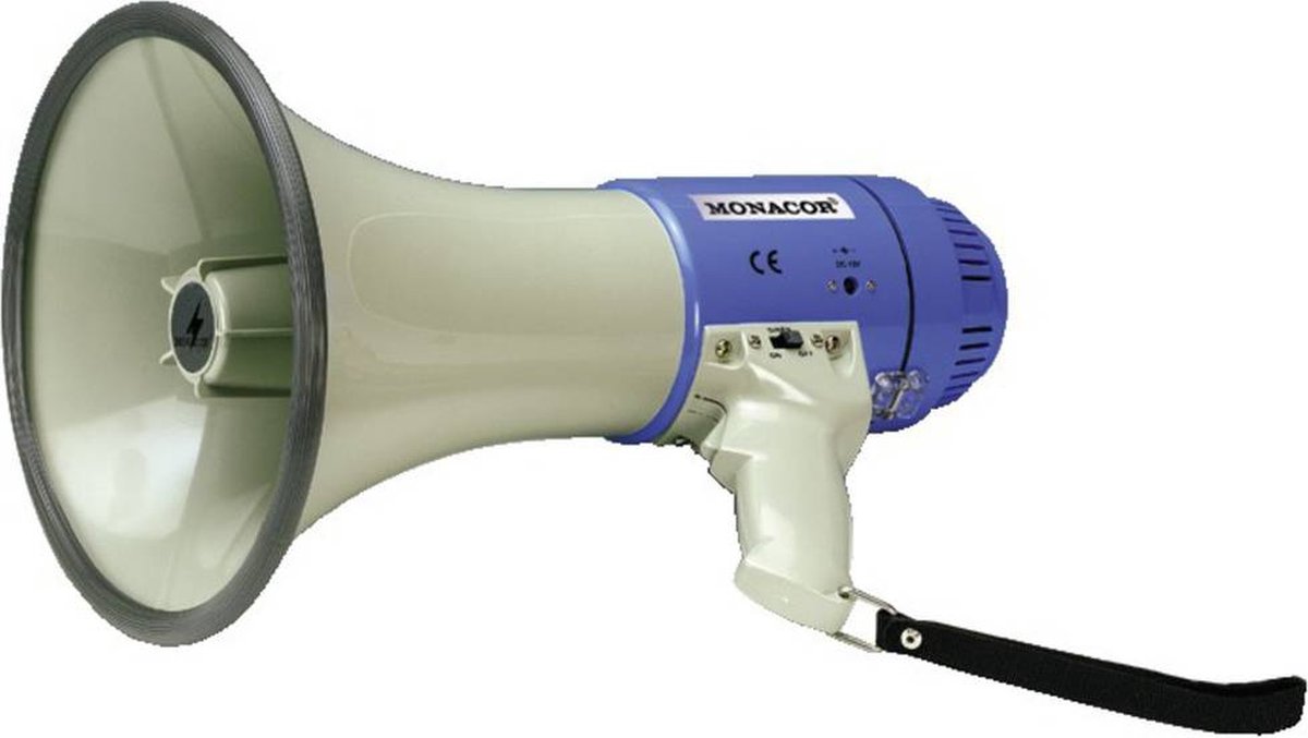 Monacor TM-25 megafoon met sirene