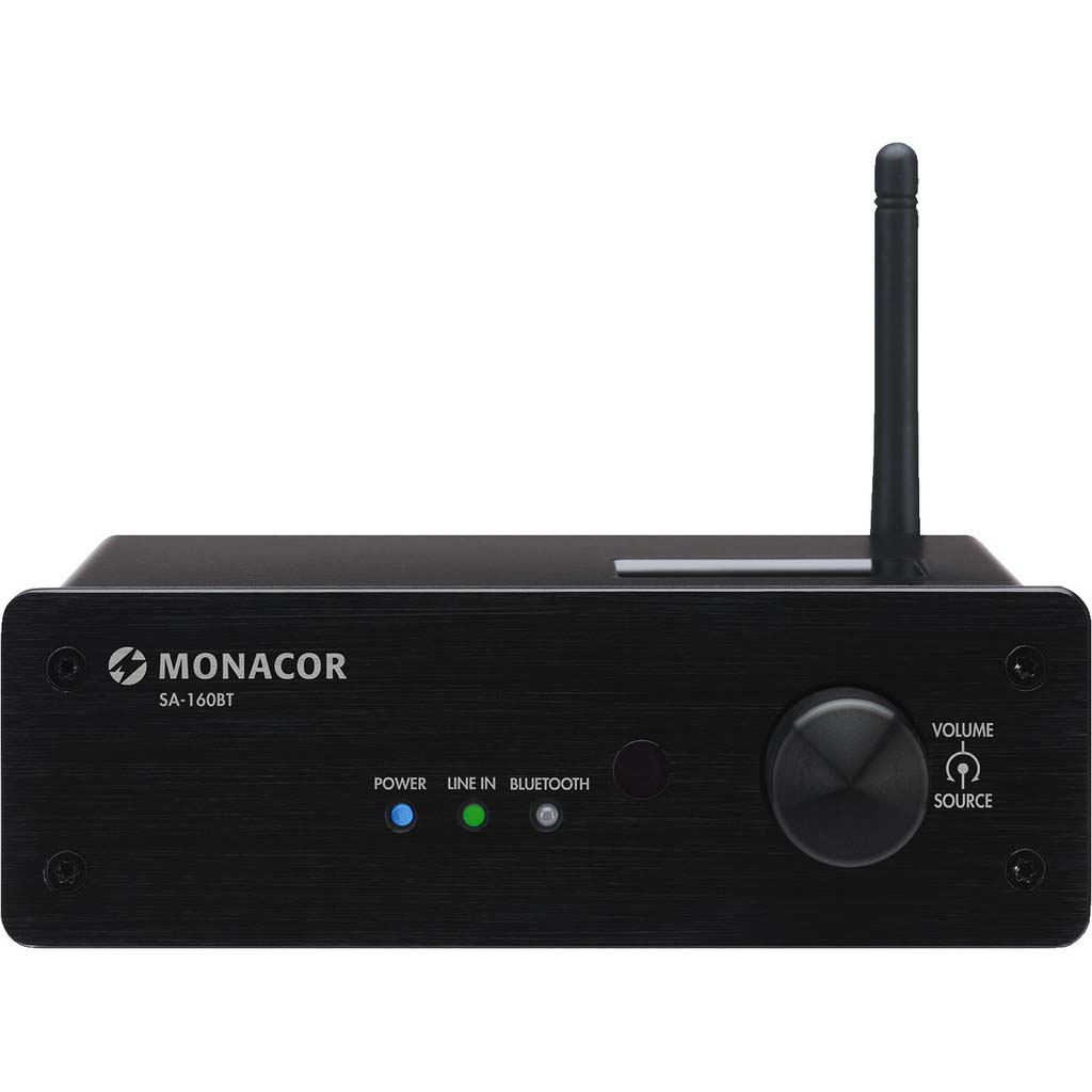 Monacor SA-160BT mini stereo versterker 30 Watt