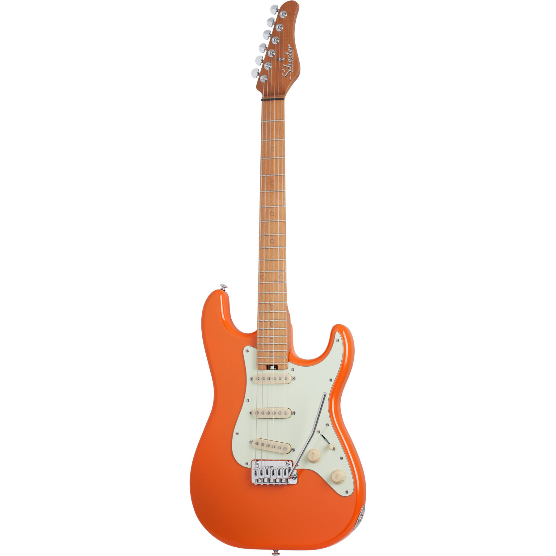 Schecter Nick Johnston Traditional SSS Atomic Orange elektrische gitaar