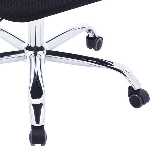 Vidaxl Kantoorstoel Met Mesh Rugleuning Stof - Rood