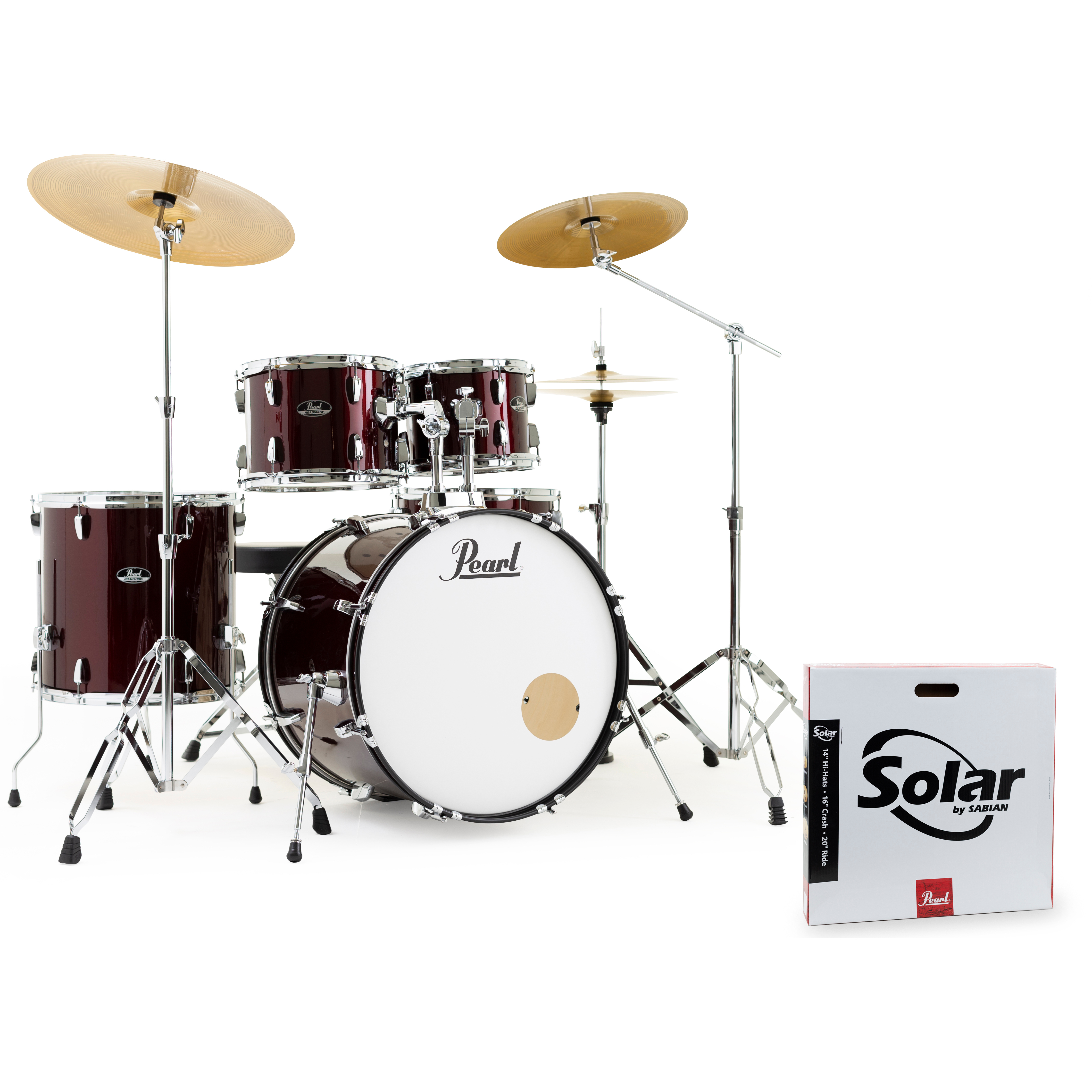 Pearl RS525SBC/C91 Roadshow Red Wine drumstel inclusief bekkens