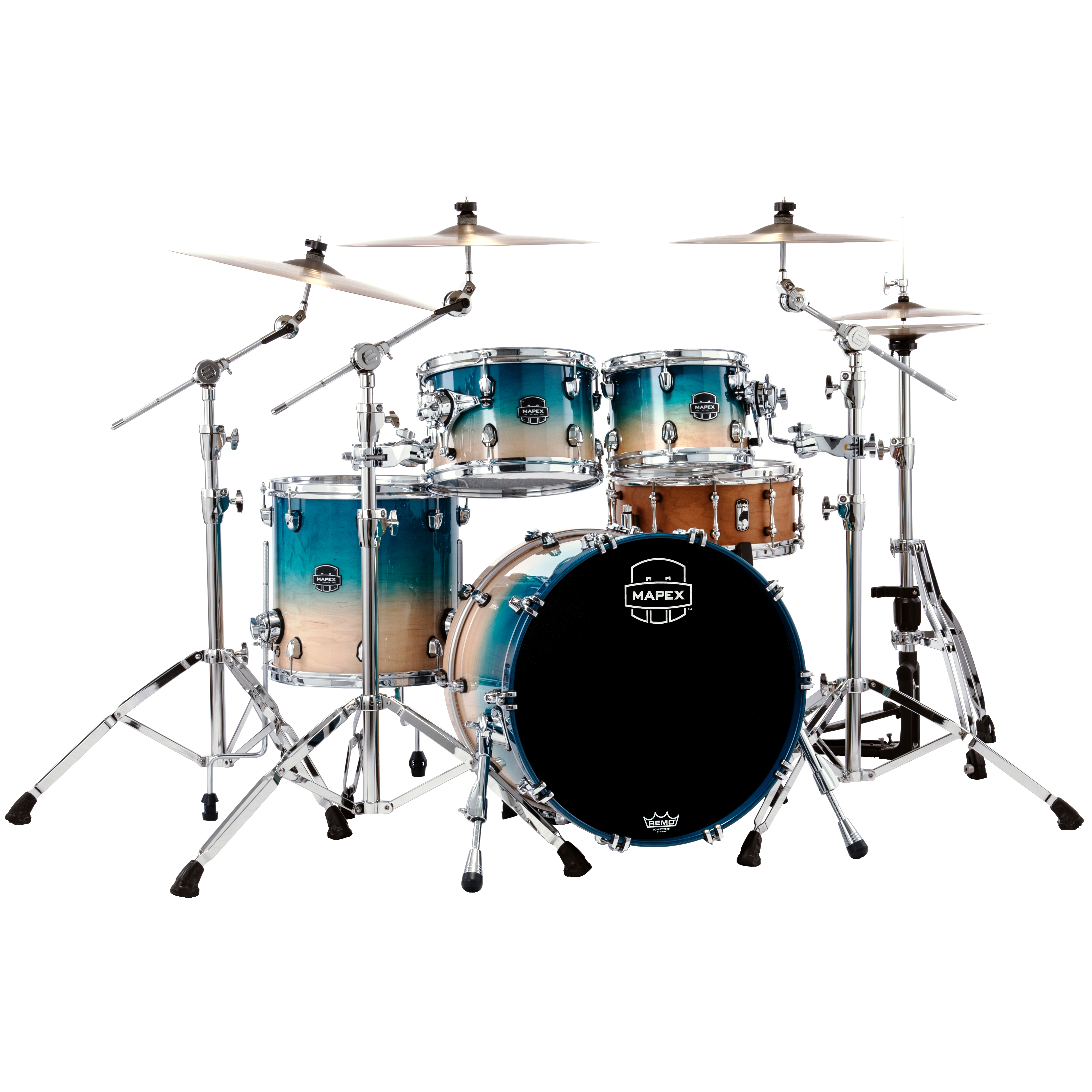 Mapex Saturn MXSR504XUQ Aqua Fade 4-delige shell set