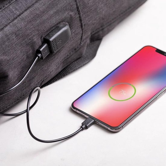 Anti Diefstal Rugtas/rugzak 13 Liter Met Usb En Rfid Anti-skimming Vak - Anti-diefstal/zakkenrollers Rugzak/tassen - Rood