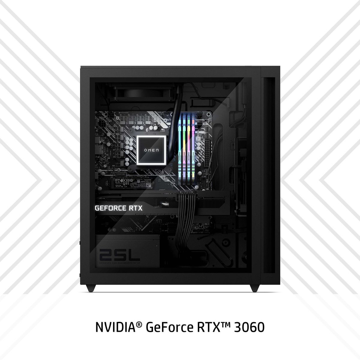 HP OMEN by 25L Gaming Desktop GT15-0225nd met NVIDIA® GeForce RTX™ 3060