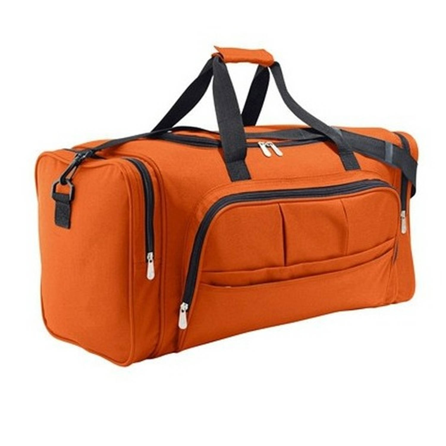 Sporttas Oranje 62 Cm - Weekendtas - Zwart