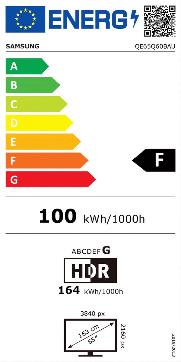 Samsung 65" QLED 4K 65Q60B (2022) - Zwart