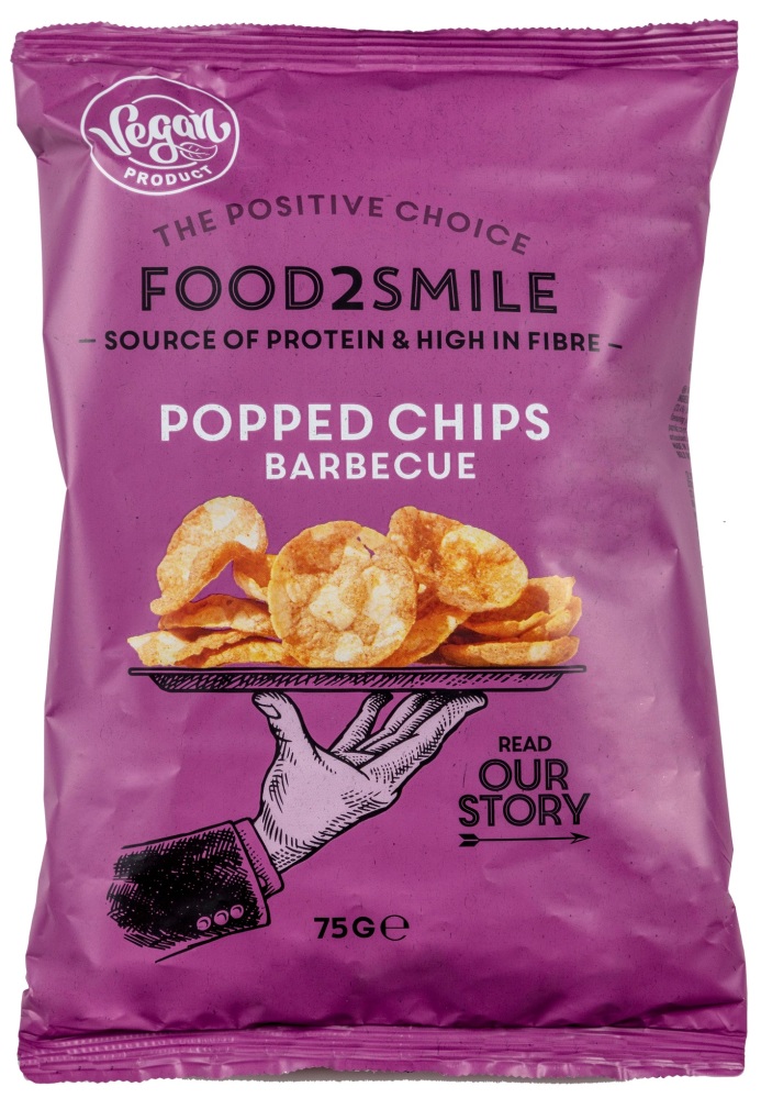 Food2smile popped chips barbecue