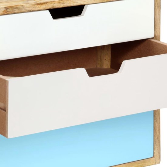 Vidaxl Nachtkastje 47x35x63 Cm Massief Mangohout - Bruin