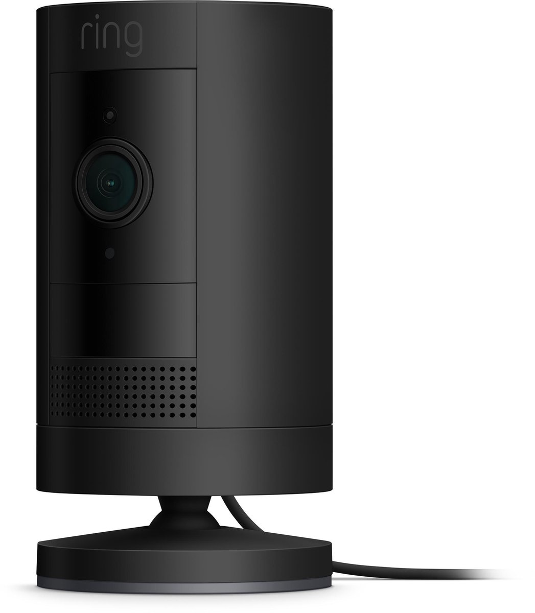 Ring Stick Up Cam Plug-in - Zwart