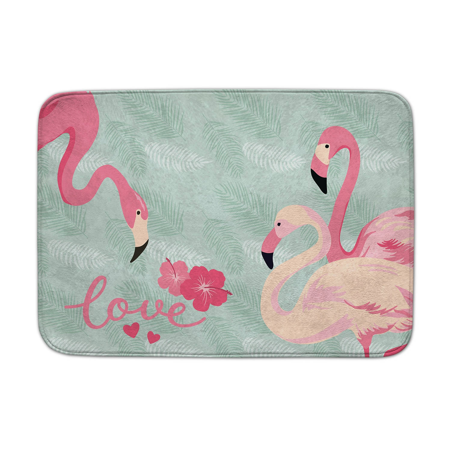 ACHOKA Speelkleed Flamingo Decomat 100 X 150 Cm/roze - Blauw