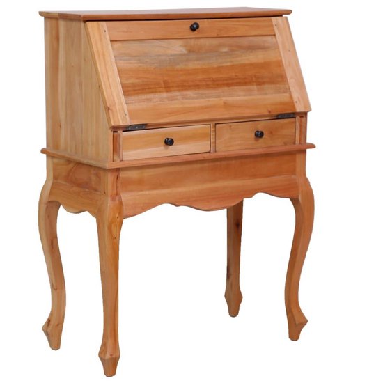 Vidaxl Secretaire 78x42x103 Cm Massief Mahoniehout - Bruin