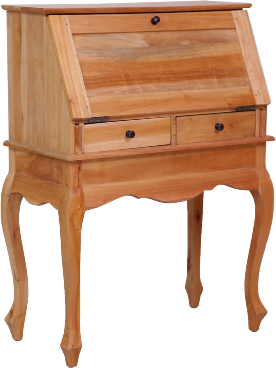 Vidaxl Secretaire 78x42x103 Cm Massief Mahoniehout - Bruin