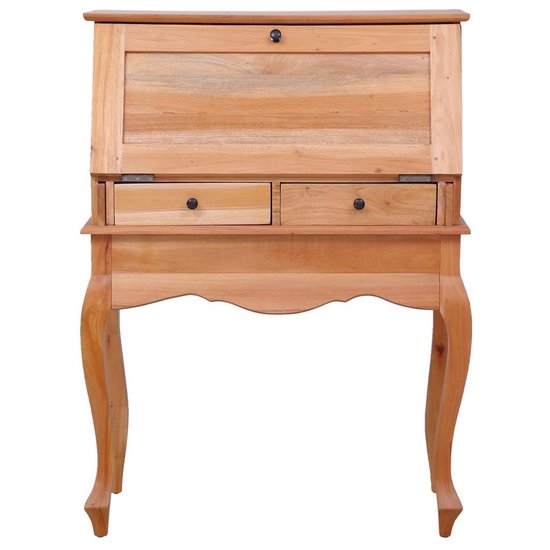 Vidaxl Secretaire 78x42x103 Cm Massief Mahoniehout - Bruin