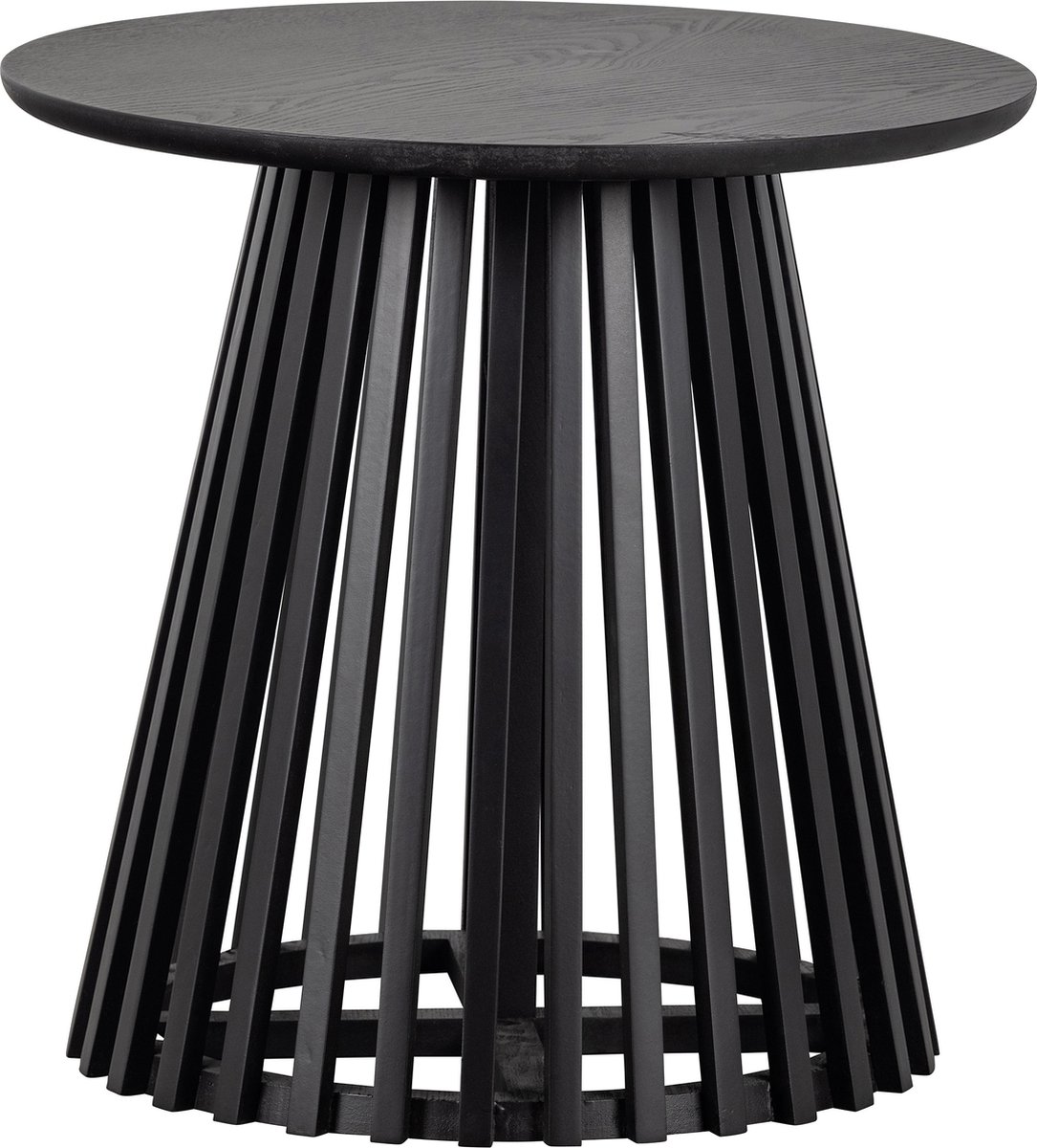vtwonen Slats Bijzettafel - Zwart
