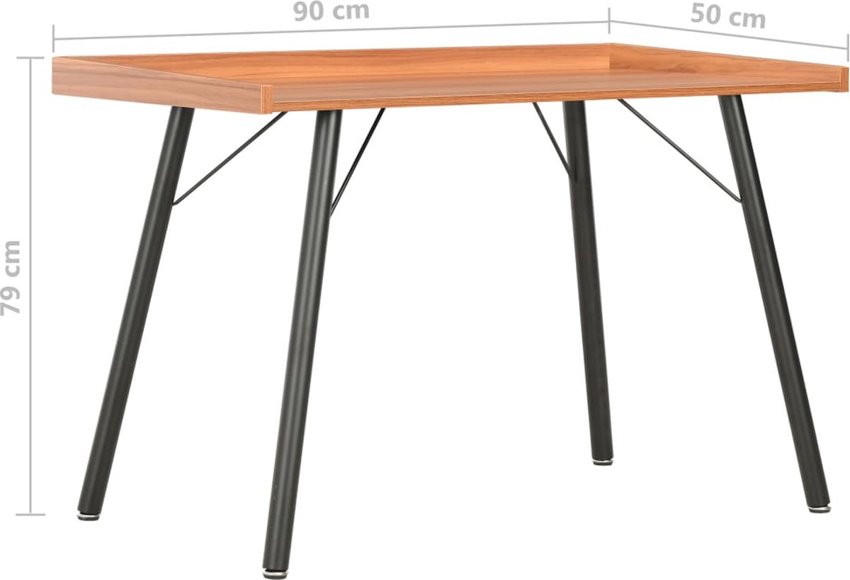 Vidaxl Bureau 90x50x79 Cm - Bruin