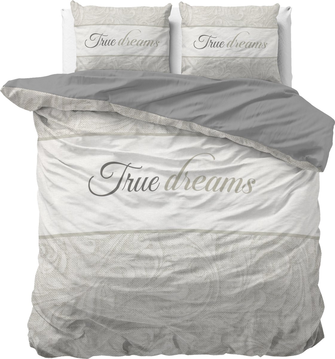 Dreamhouse True Dreams 2-persoons (200 x 220 cm + 2 kussenslopen) Dekbedovertrek - Grijs