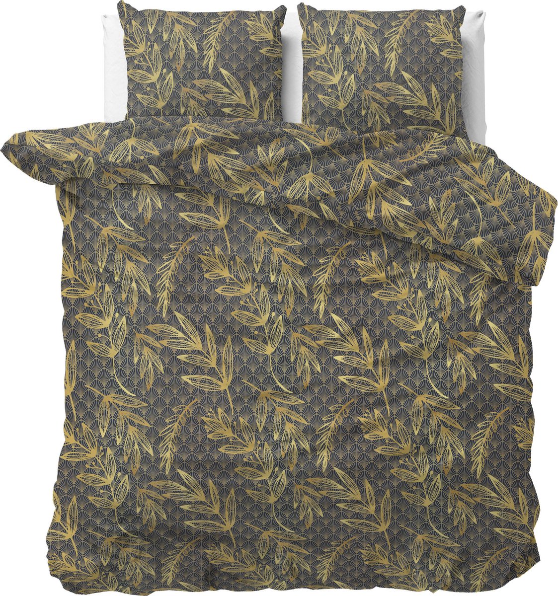 Sleeptime Rush Gold 2-persoons (200 x 200/220 cm + 2 kussenslopen) Dekbedovertrek - Goud