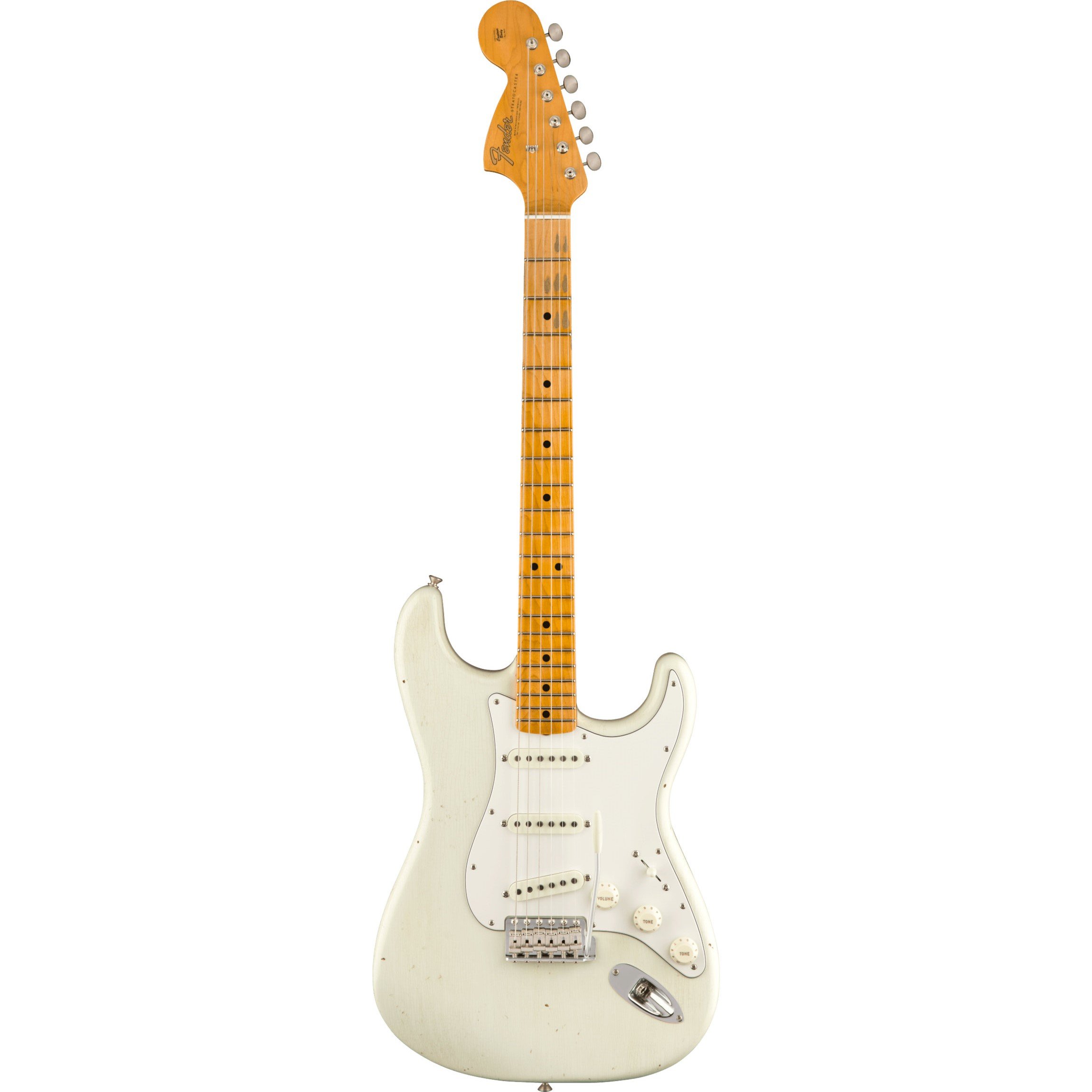 Fender Custom Shop Jimi Hendrix Voodoo Child Signature Stratocaster Journeyman Relic MN Olympic White met deluxe koffer en CoA