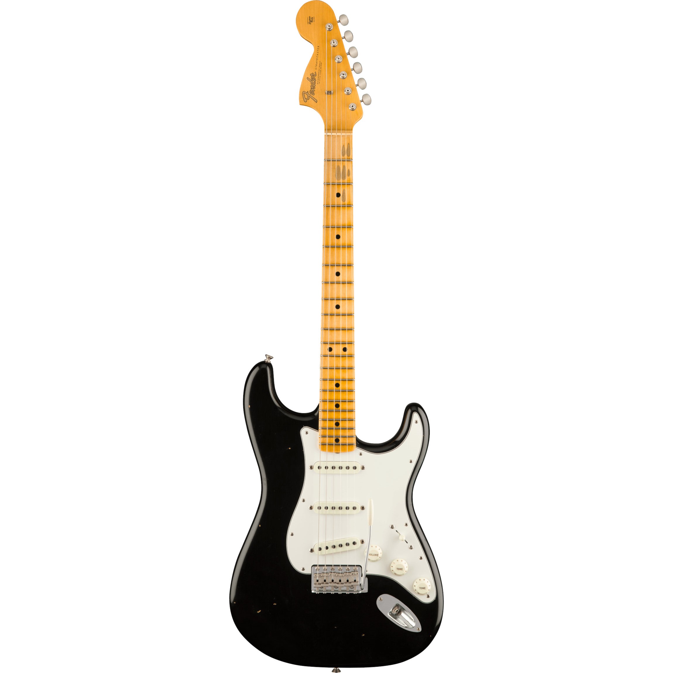 Fender Custom Shop Jimi Hendrix Voodoo Child Signature Stratocaster Journeyman Relic MN Black met deluxe koffer en CoA
