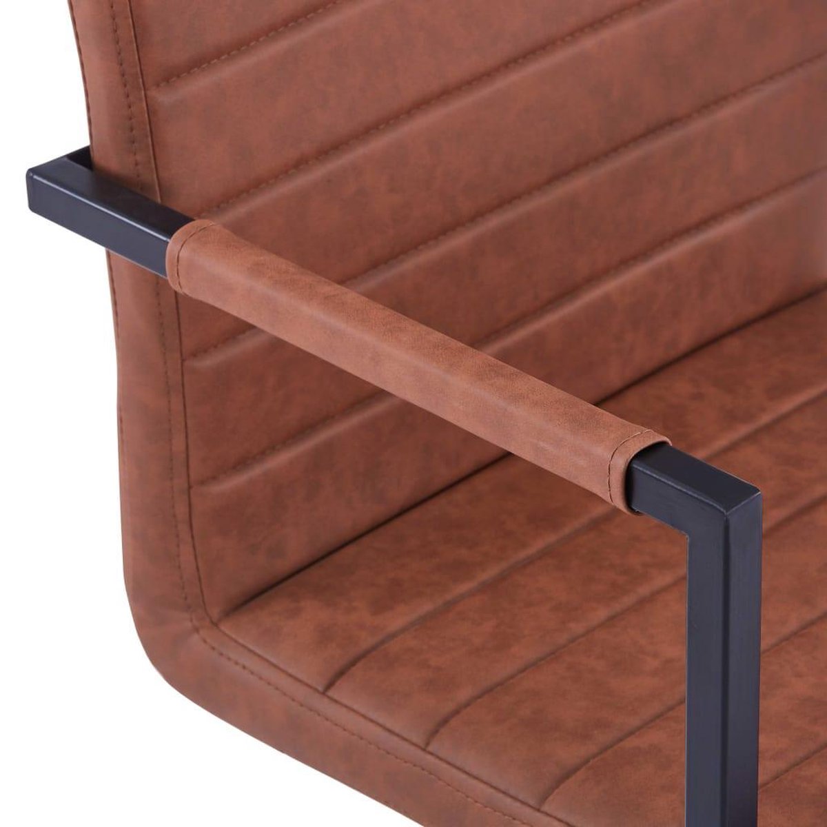 Vidaxl Eetkamerstoelen 4 St Kunstleer - Bruin