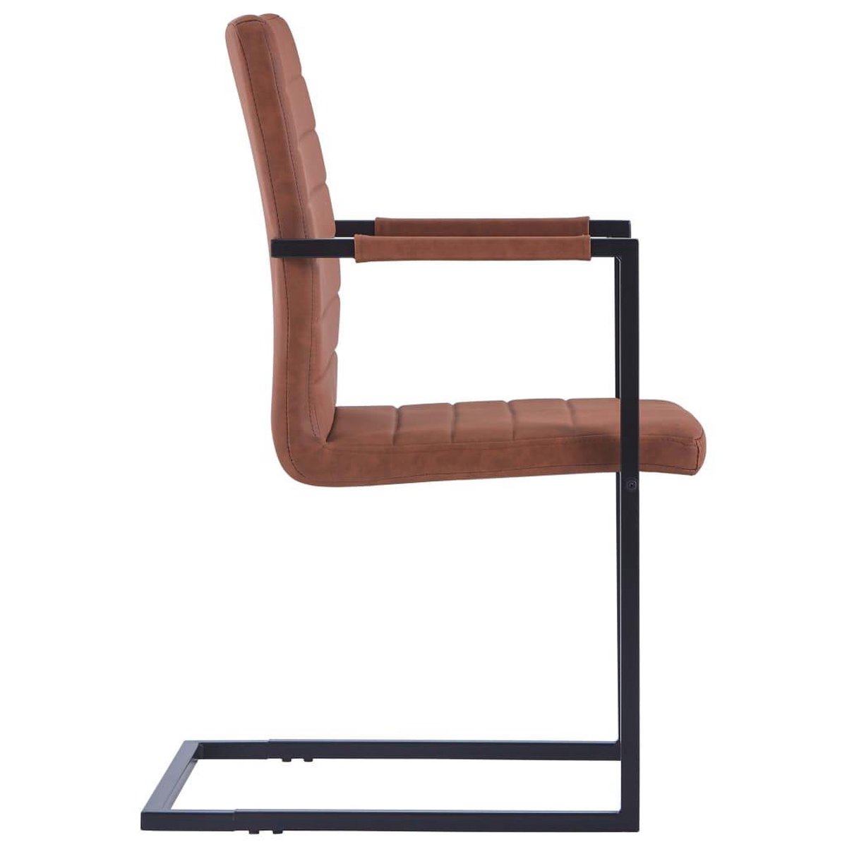 Vidaxl Eetkamerstoelen 4 St Kunstleer - Bruin