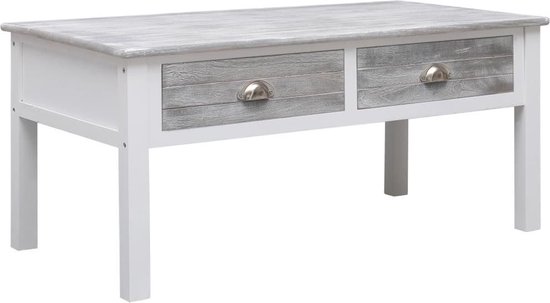 Vidaxl Salontafel 100x50x45 Cm Hout - Grijs