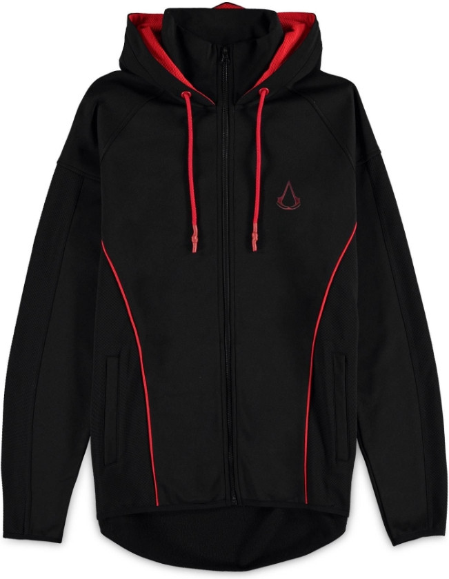 Difuzed Assassin's Creed - Men's Black Zipper Tech Hoodie