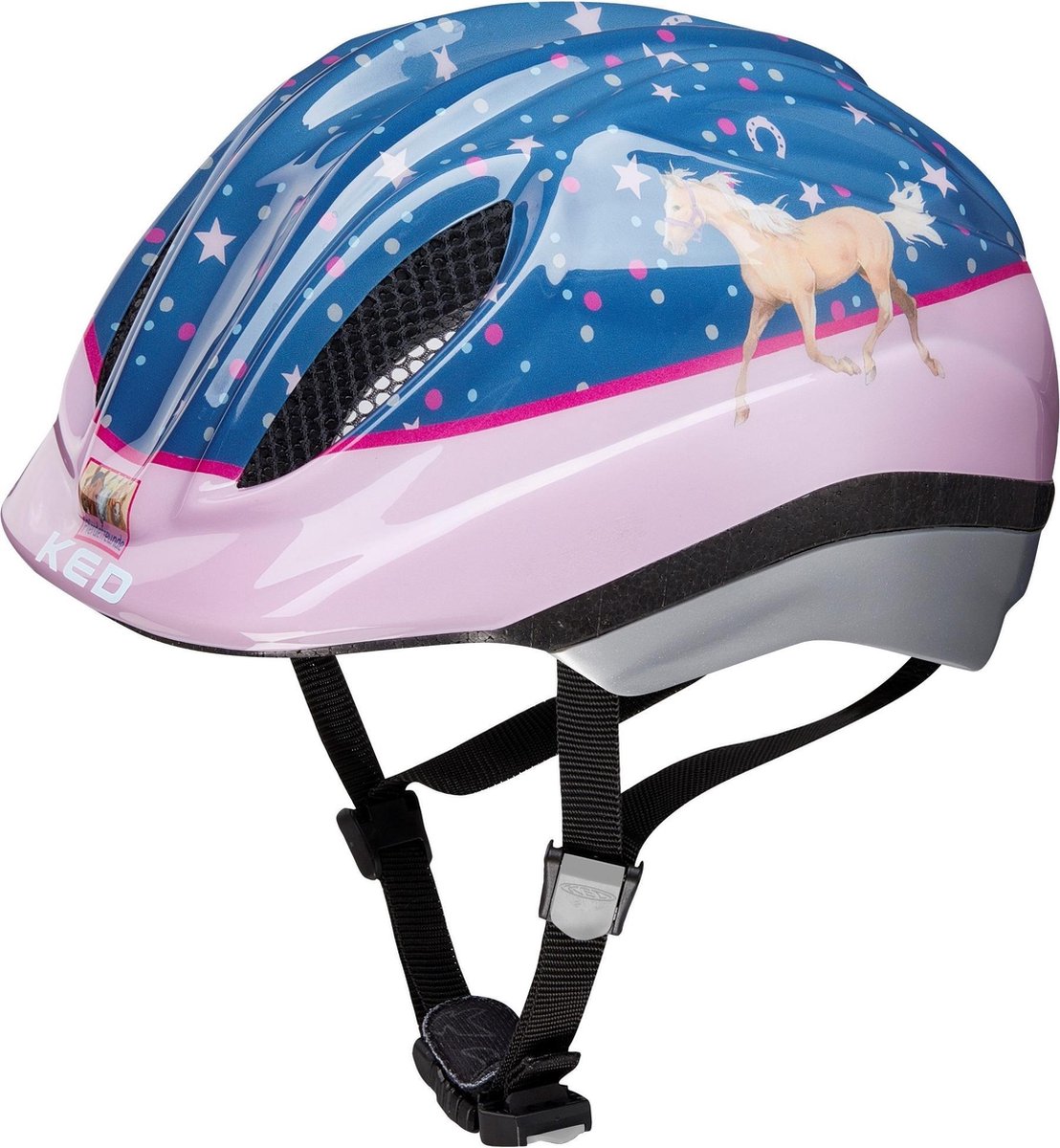 KED Fietshelm Meggy Originals Meisjes/roze - Blauw