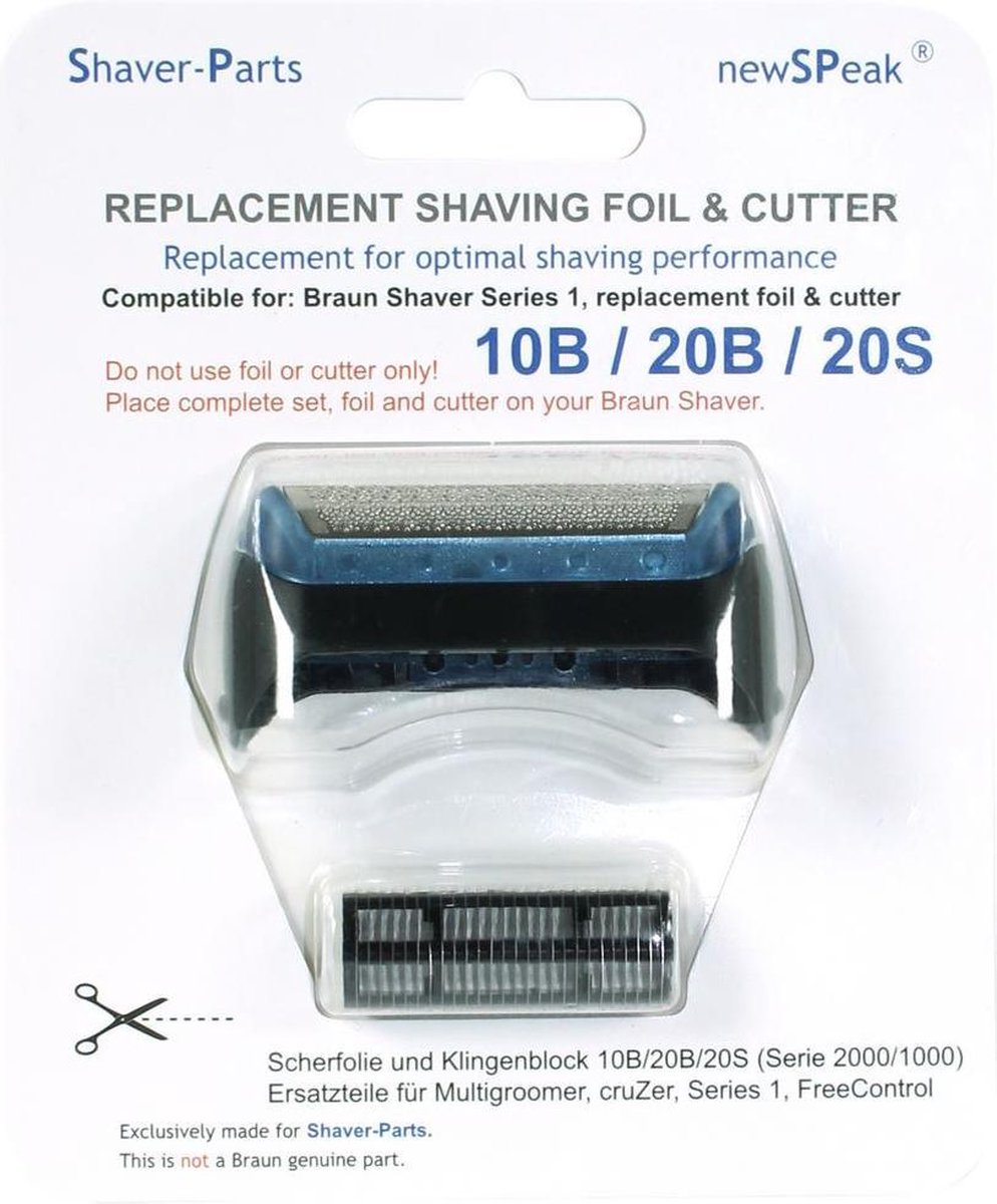 Shaver Parts Scheerblad Met Mes Voor Braun 10b, 20b En 20s