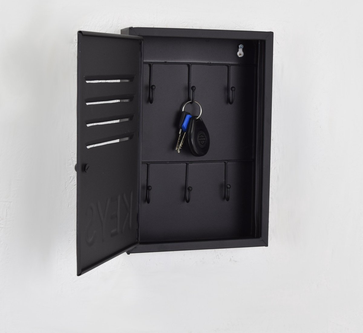 Loft42 Keys Sleutelkastje - Metaal - Mat - 30x20x6,5 - Zwart