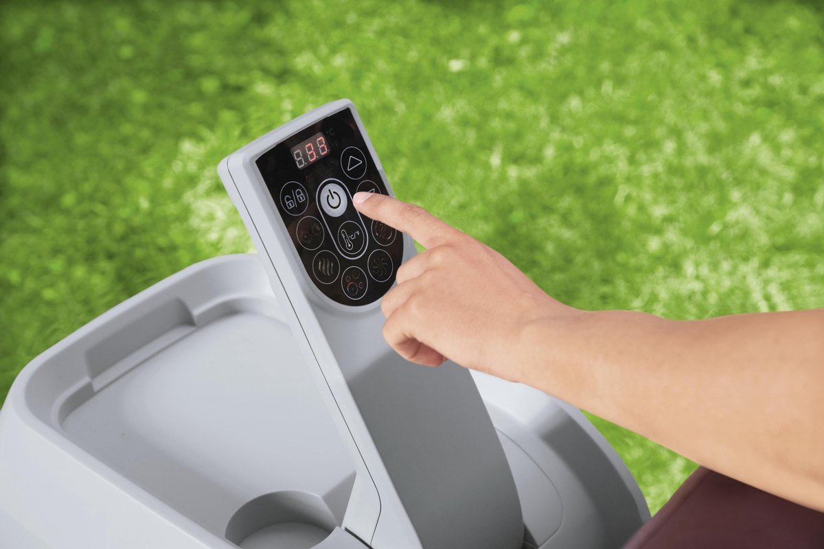 Bestway - Jacuzzi - Lay-z-spa - Maldives Hydrojet Pro - Opblaasbaar - Bubbelbad - Incl. Toebehoren - 201 X 201 X 80 Cm - Bruin