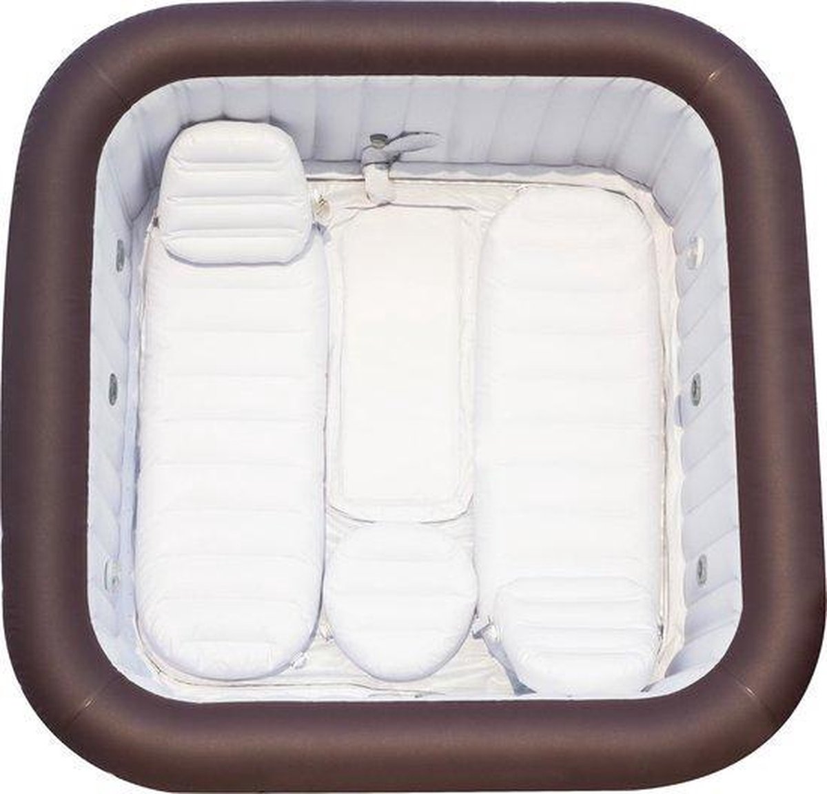 Bestway - Jacuzzi - Lay-z-spa - Maldives Hydrojet Pro - Opblaasbaar - Bubbelbad - Incl. Toebehoren - 201 X 201 X 80 Cm - Bruin