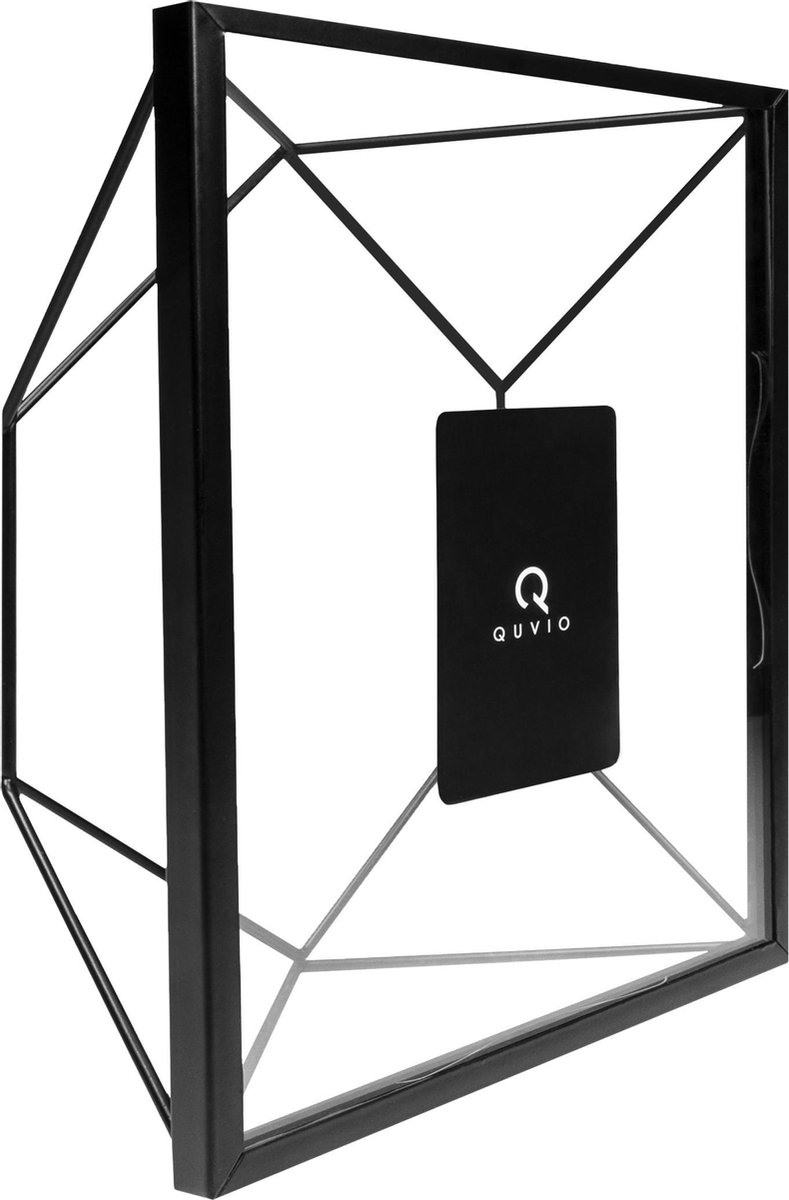 Quvio Fotolijst Hexagon Staal 15 X 20.5cm - - Zwart