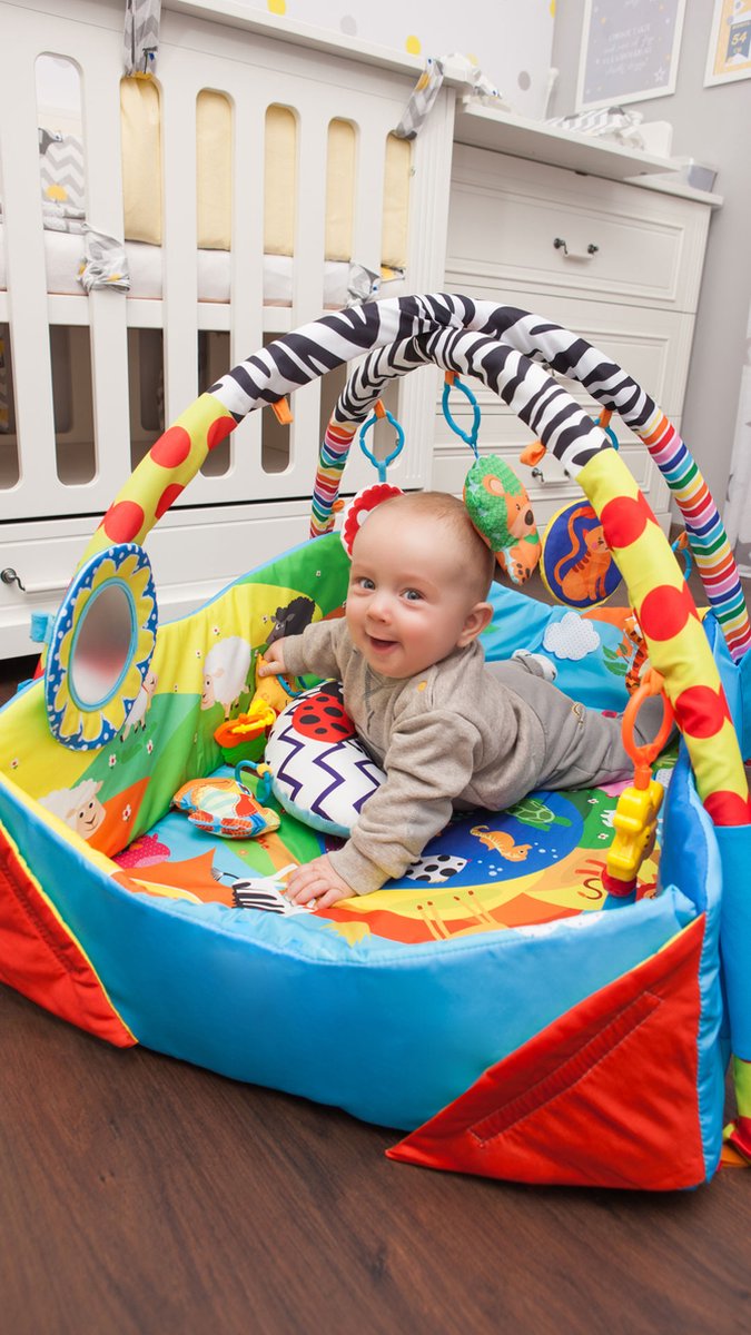 Lionelo Anika Plus Speelkleed Blue Yellow