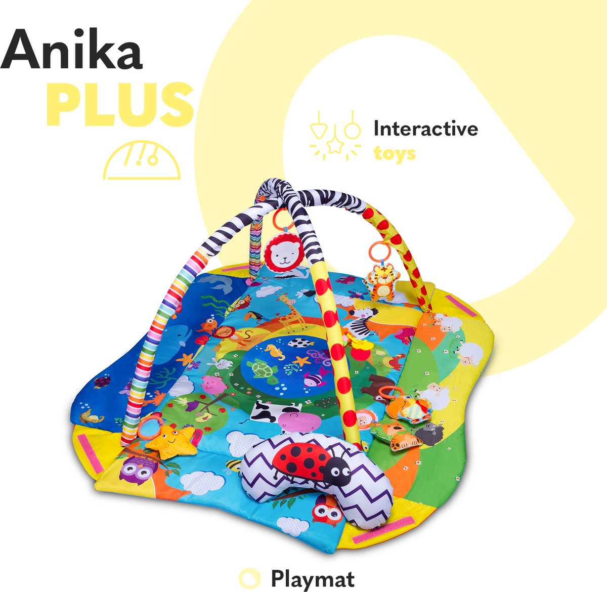Lionelo Anika Plus Speelkleed Blue Yellow