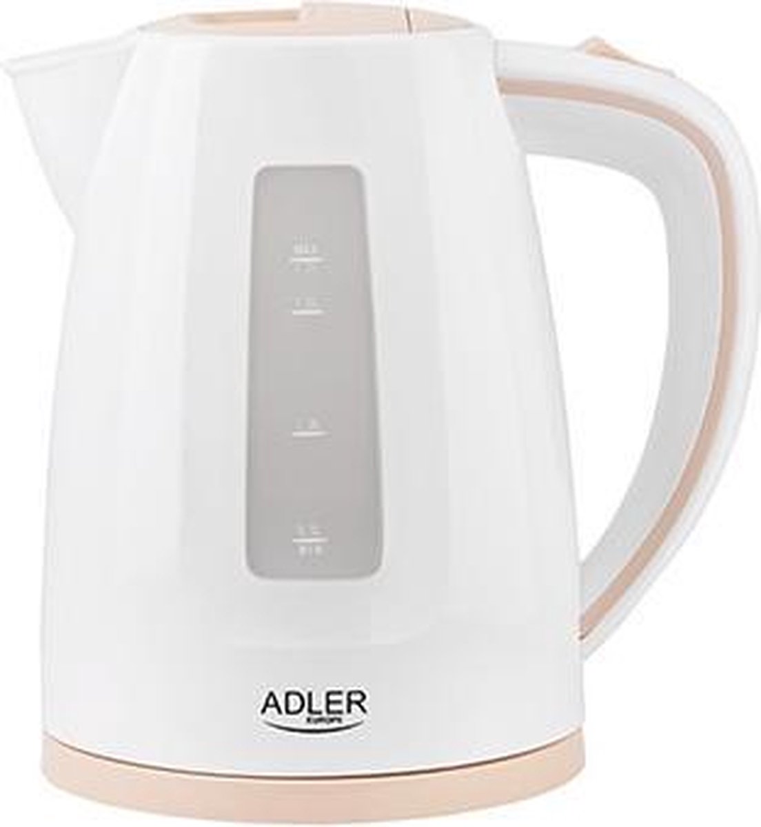 Adler Top Choice - Kunststof Waterkoker - Rose - 2200 Watt - 1.7 Liter - Wit