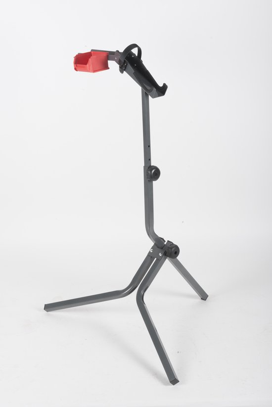 Dunlop Fietsreparatiestandaard - In Hoogte Verstelbaar 90-105 Cm - Max. 20 Kg - Zwart